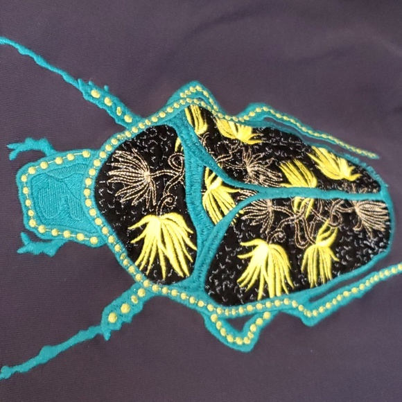 Scotch and Soda Embroidered Bug Sweatshirt Size Large - Picture 2 of 6